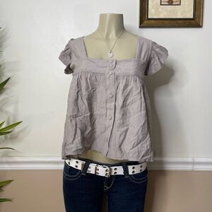 ZARA Women’s The Alexi Ruffled Blouse Tank Top